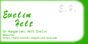 evelin helt business card